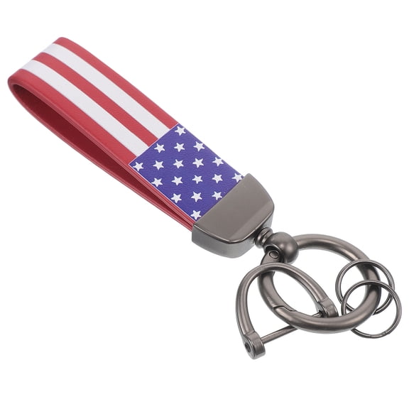 ULTNICE Universal Use Patriotic Metal Car Keychain Ring for Car and Home