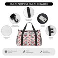 thumbnail image 4 of Easygdp Cute Christmas Hat Penguin Bolsa de Gimnasio, Bolsa de Viaje Duffel, Bolsa de Fin de Semana con Compartimentos, Bolsa de Mano para Noche, 4 of 7