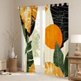 thumbnail image 2 of jejeloiu Vintage Geometric Circle Curtains Pack of 2 (42x84 Each),Tropical Monstera Leaf Curtains Blackout,Retro Aesthetic Artwork Bedroom Curtains For Girls Kids,Microfiber Bedroom Decor, 2 of 6
