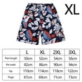 thumbnail image 3 of Pantalones cortos de playa para hombre, ropa de playa, traje de baño de poliéster, moderno, transpirable, cómodo Negro Blanco XL, 3 of 9