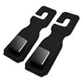thumbnail image 3 of Kezqiaxn Car Seat Headrest Hooks for Purses and Bags, 2pc Universal Vehicle Seat Hooks Leather & Stainless Steel for Bag Purse Cloth Drink Grocery for Standard Headrests Black, 3 of 3