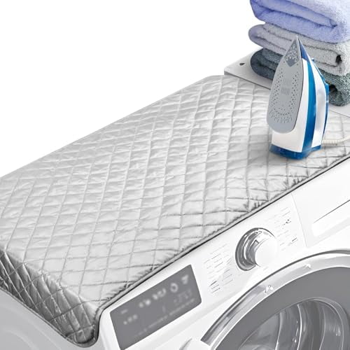 Portable Ironing Mat Blanket,Small Ironing Board Alternative,Heat Resistant Iron Pad for Tabletop,Dryer Covers for The Top,Travel-Friendly Iron Mat,31" X 18"