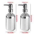 thumbnail image 3 of 500ml Dispensers Pump Leak-proof Refillable Empty Press Reusable Plating Washable Large Dispensing Bottle Bath Large Capacity Plastic Fluid Container Basin 2PCS, 3 of 8