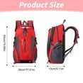 thumbnail image 3 of 40L Lightweight Outdoor Daypack Hiking, Camping, Travel Backpack for Men Women, Back To School Backpack (Black) 11.81x5.11x19.68", 3 of 9