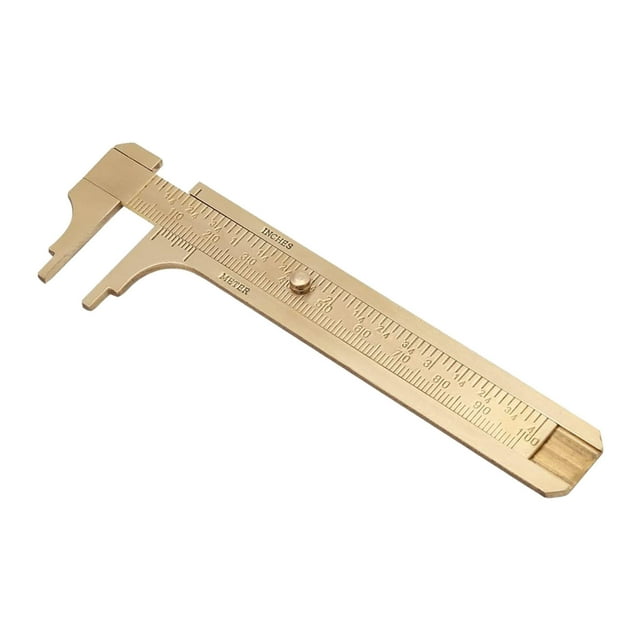 Dsscvnef Solid Brass Caliper Measuring Tool for Home and Use Two Sizes the Measuring Accuracy Is 0.1mm