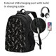 thumbnail image 2 of Fotbe Happy Skeletons Dancing Mochila con Estampado y Puerto USB para Hombre y Mujer, Mochila Antirrobo, Mochila de Viaje, Mochila Escolar, Mochila Universitaria, 2 of 7