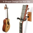 thumbnail image 3 of Soporte de pared para guitarra SNIGJAT, soporte de madera dura, paquete de 2 unidades para guitarra, 3 of 9