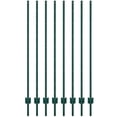 thumbnail image 3 of OUYAWEI 8pcs 7FT Metal Fence Post T Post Wire Fence Lawn Garden Green, 3 of 6