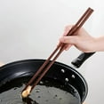 thumbnail image 6 of Long Wooden Chopsticks, 32cm Extra Long Cooking Chopsticks, Reusable Noodle, Cooking, Frying for Hot Pot,, 6 of 9