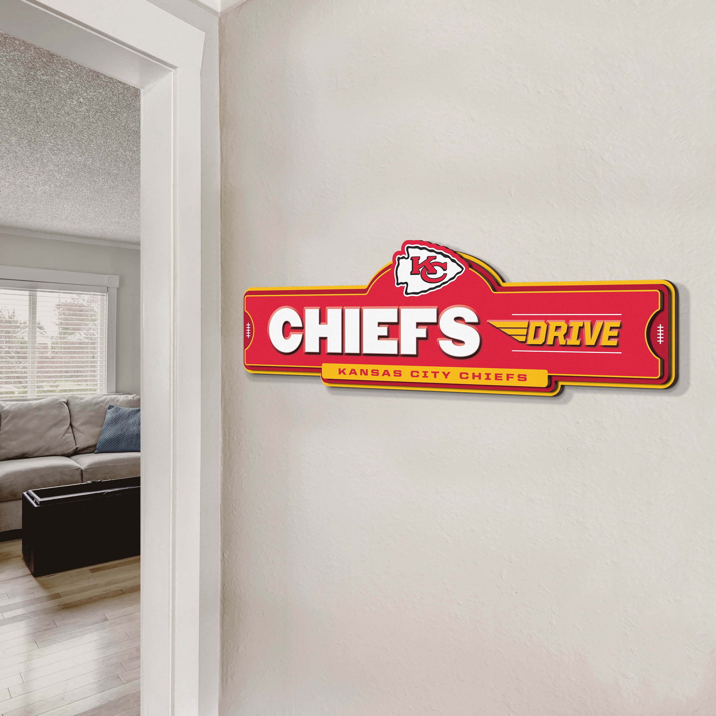 YouTheFan NFL Kansas City Chiefs Street Sign