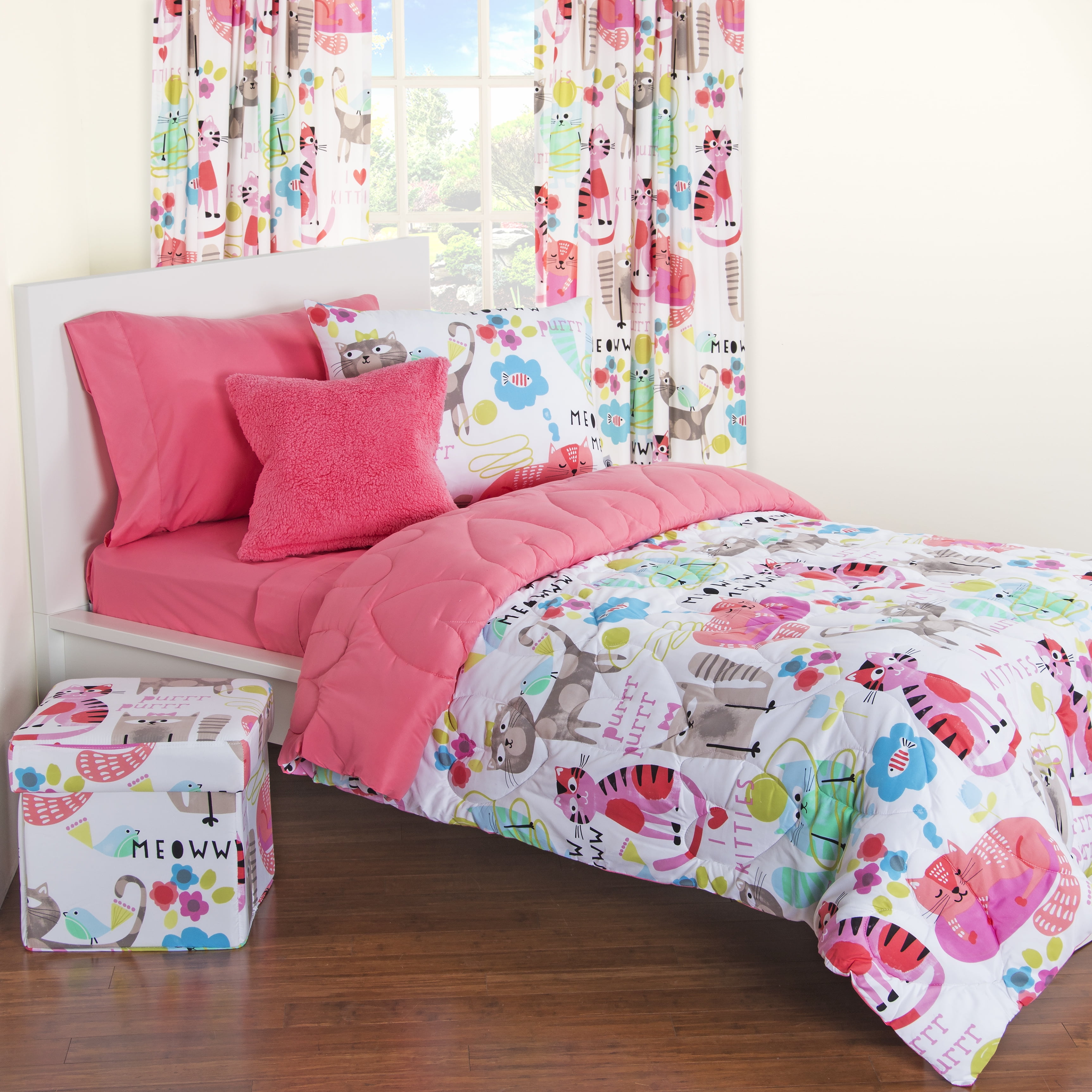 Crayola Purrty CatTwin Comforter Set