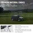 thumbnail image 3 of Golf Cart Enclosure 86'', 4-Person Golf Cart Cover, 4-Sided Fairway Deluxe, 300D Waterproof Driving Enclosure with Transparent Windows, Fit for EZGO, Club Car, Yamaha Cart, 3 of 7