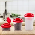 thumbnail image 4 of Salt and Pepper Shakers with Lid Travel Seasoning Container, 4 of 8