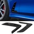thumbnail image 1 of Side Vent Decor, 2PCS Radian Design Black Durable Side Vent Trim Self-Adhesive  For Car Modification, 1 of 8