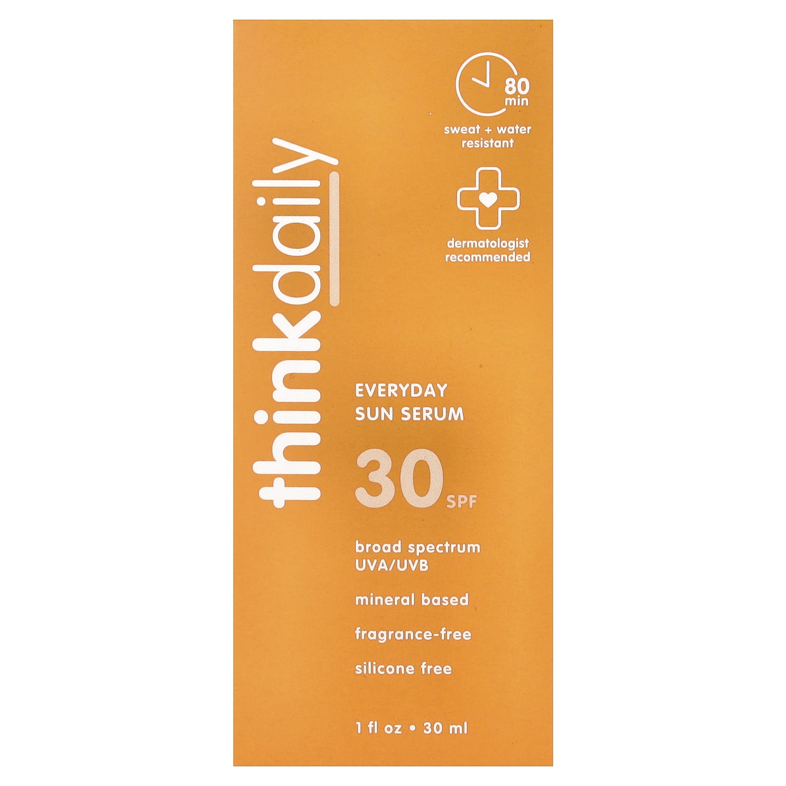 think Thinkdaily, Everyday Sun Serum, SPF 30, Fragrance Free, 1 fl oz (30 ml)