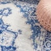 thumbnail image 5 of 6â€™ x 9â€™ Ivory and Blue Persian Medallion Area Rug, 5 of 5