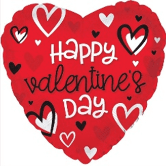 Val26 HVD Stylish Heart Stick Balloon