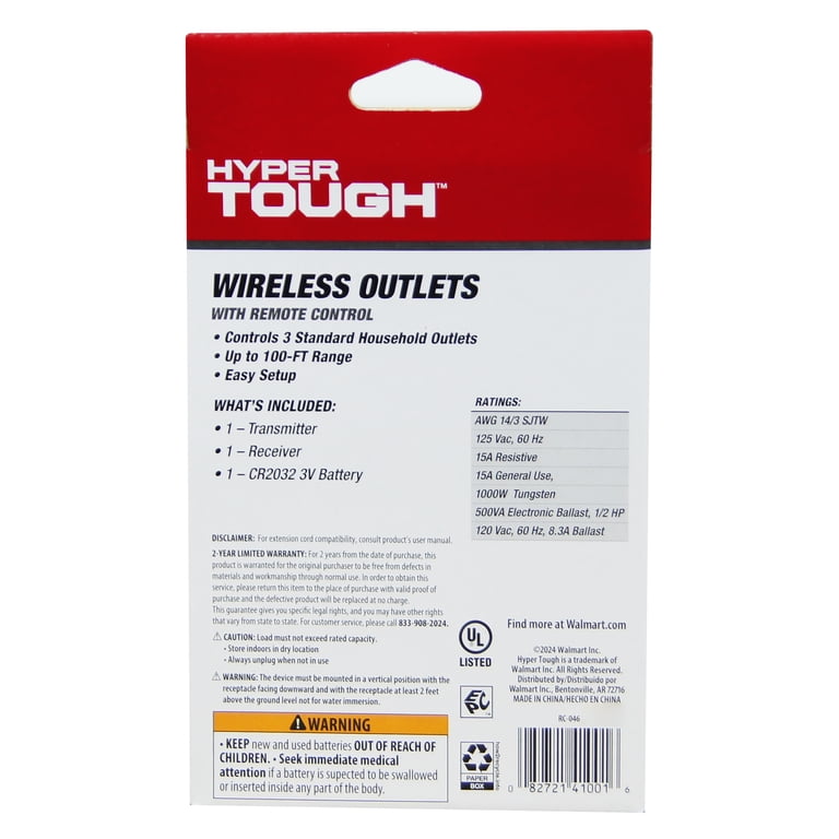 Hyper Tough 3-Outlet Wireless Remote Control photo 6
