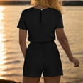 thumbnail image 4 of Gspmoly Short, Shorts Shorts de Course pour Femmes, Salopette Courte Décontractée à Bretelles pour Femmes, Basique Sans Manches avec Cordon, Combinaison de Randonnée pour Femmes, Économies d'Été Liquidation Noir P, 4 of 7