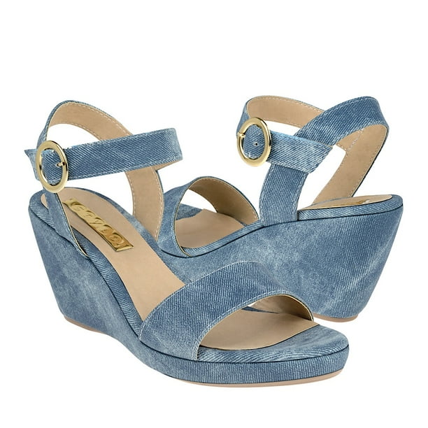 SANDALIAS DAMA STYLO 9024 SIMIPIEL AZUL
