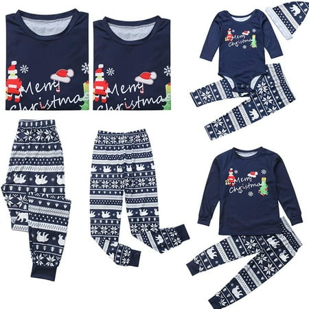 

Dsseng Family Matching Pajamas Christmas Jammies Clothes Cotton Holiday Nightwear Household Sleepwear Sets Long Sleeve Pjs