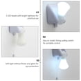 thumbnail image 6 of Portable Wire led Bulb Cabinet Lamp Night Light Battery Operated Wall Light self Adhesive Wall Mount Light with Pull Chain, 6 of 9