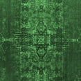 thumbnail image 1 of Ahgly Company Indoor Square Oriental Emerald Green Industrial Area Rugs, 5' Square, 1 of 4
