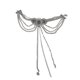 thumbnail image 1 of Stylish Women's Zinc Alloy Necklace Dimensional Flower and Flowing Tassels Charm Clavicle Chain for Evening Gowns, 1 of 5