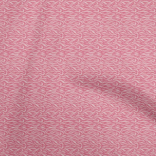 oneOone Viscose Chiffon Pink Fabric Abstract Sewing Craft Projects Fabric Prints By Yard 42 Inch Wide