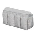 thumbnail image 5 of Esquirla Sofa Armrest Organizer, Bedside Bag Holder, Recliner Storage Bag, Couch Armrest Organizer for Phone, Books, Magazines, Small Items Grey, 5 of 8
