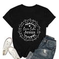 thumbnail image 3 of TrendOFT Love Like Jesus Christian Shirts for Women Religious Faith God T-Shirt Bible Verse Inspirational Graphic Tees Black L, 3 of 3
