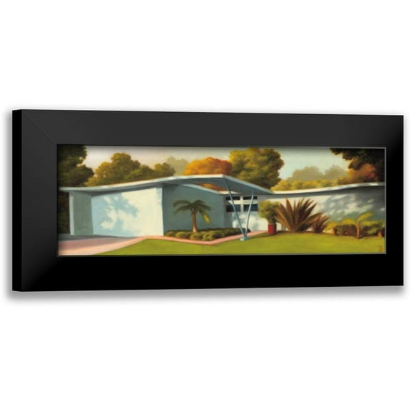 Monzon, Rick 14x7 Black Modern Framed Museum Art Print Titled - Mar Vista