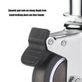 thumbnail image 6 of TIERPOP 4Pcs Furniture Swivels Casters Rubber Wheel Furniture Square Tube Universals Wheel Quiet Brake Caster Enduring, 6 of 15