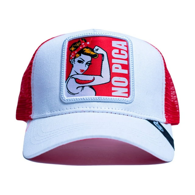 Gorra Visera curva con malla y ajustador Pook Frase No pica