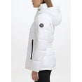 thumbnail image 3 of Kenneth Cole New York Women's Horizontal Zip Puffer, White, XXS, 3 of 5