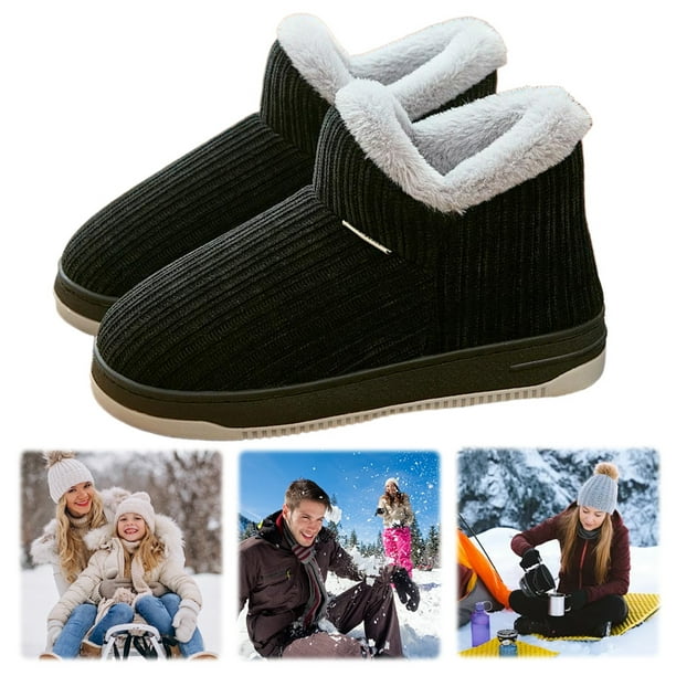 House Booties Shoes Mujer Hombre Cómoda Suela Antideslizante para Interior Exterior