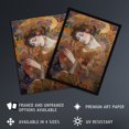 thumbnail image 3 of Asleep Gustav Klimt-Inspired Portrait Of A Woman Bedroom Artwork Framed Wall Art Print A4, 3 of 3
