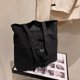 thumbnail image 4 of Bolso de mano grande de lona - Tote utilitario con 2 bolsillos delanteros y fundas para computadora portátil, 4 of 7