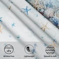 thumbnail image 3 of Starfish Coral Tablecloth Round 60 Inch Coastal Seashell Circle Table Cloth Heat Resistant Washable Table Cover for Kitchen Dining Party, 3 of 8