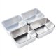 thumbnail image 4 of Cuenco cuadrado de acero inoxidable engrosado Plato cuadrado rectangular Cuenco para porciones de buffet Bandeja más profunda Cuenco para verduras de comida rápida con tapa Caja cuadrada, 4 of 4