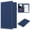 Dark Blue, variant on Server Book Organizer with Zipper Pocket for Waitress, Cute Waiter Server Wallet, Booklet Restaurant Waitstaff Organizer, Serving Guest Check Book Holder Money Pocket Fits Server Apron, Black