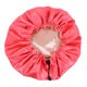 thumbnail image 4 of Gorros de ducha ajustables Capas dobles de satén Ducha de baño Gorros para dormir de noche, 4 of 6