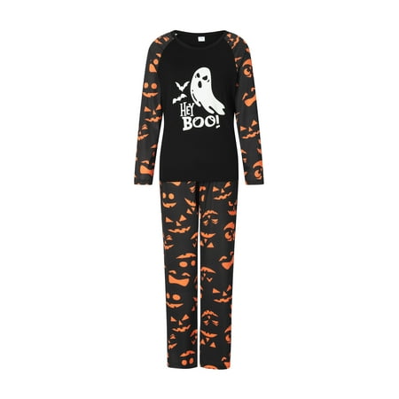 

Halloween Pajamas for Family Glow In The Dark Long Sleeve Tops + Pants