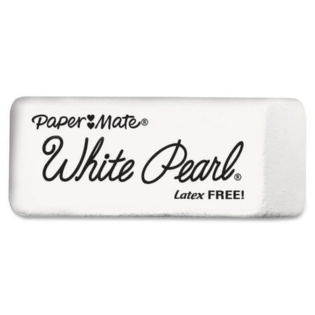 Paper Mate Pearl Eraser, White, Latex-Free,