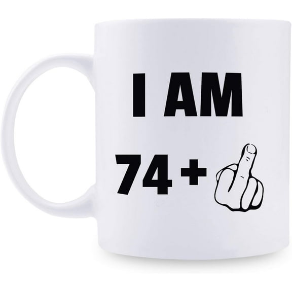 75th Birthday Gifts for Men - 1944 Birthday Gifts for Men, 75 Years Old Birthday Gifts Coffee Mug for Dad, Husband, Friend, Brother, Him, Colleague, Coworker - 11oz