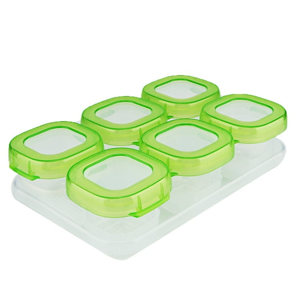 Contenedor de comida para bebés, 6 PCS/Set Vajilla de comida para bebés Contenedor de almacenamiento de alimentos para bebés Máxima confiabilidad