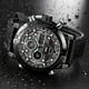 thumbnail image 3 of Reloj cronógrafo de negocios para hombre, de cuero, digital, de pulsera, informal, 3 of 6