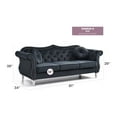 thumbnail image 2 of Glory Furniture Hollywood Velvet Sofa in Black, 2 of 6