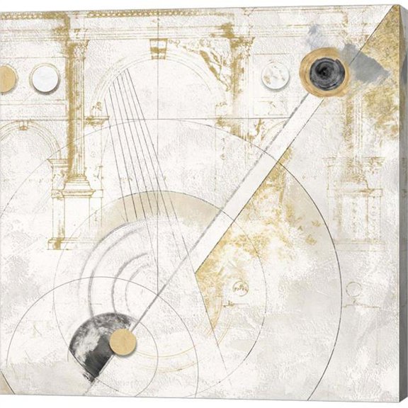 Metaverse C958603-0120000-AAAACMA Quadrantie Traiettorie by Arturo Armenti Canvas Wall Art - 12 x 12 in.