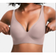 thumbnail image 1 of Sujetador push-up sin costuras Zeriluna, sujetador invisible sin aros,Gris talla M, 1 of 7